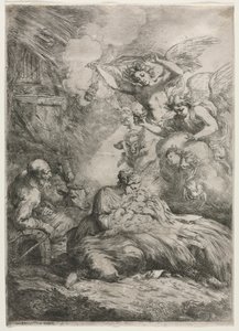 Narození Páně. od Bartolomeo Biscaino