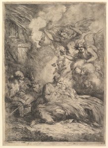 Narození Páně s anděly, 1650-57.