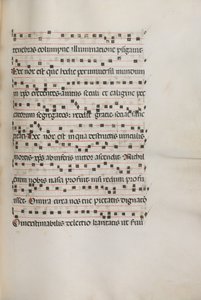 Missale: Fol. 155: Music for Exultet, 1469