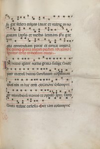 Missale: Fol. 156: Music for Exultet, 1469
