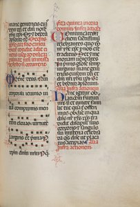 Missale: Fol. 178: Hudba k různým obyčejným modlitbám, 1469.