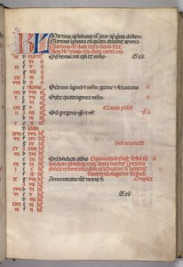 Missale: Fol. 4r: Stránka březnového kalendáře, 1469. od Bartolomeo Caporali