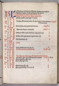 Missale: Fol. 5r: Stránka květnového kalendáře, 1469. od Bartolomeo Caporali