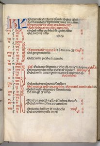 Missale: Fol. 7r: Stránka kalendáře září, 1469. od Bartolomeo Caporali