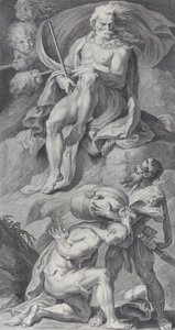 Deska 8: Odysseus přijímající větry v koženém sáčku z Aeolus, 1756