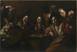 Tavern Scene, asi 1619.