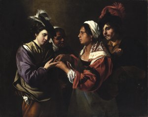 The Fortune Teller, c.161617
