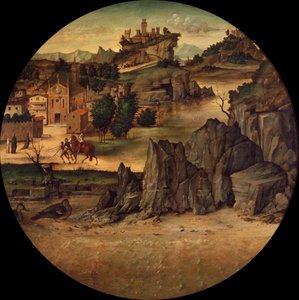 Krajina s hrady, konec 15. století. od Bartolomeo Montagna