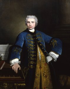 Portrét zpěváka Farinelliho Carla Broschiho 1705-1782, 1734. od Bartolomeo Nazari