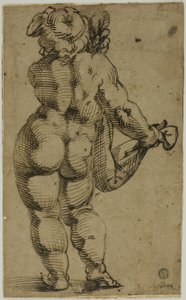 Stojící Putto při pohledu zezadu od Bartolomeo Passarotti