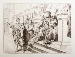 Appius Claudius před Tigranem, králem Arménie od Bartolomeo Pinelli