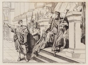 Appius Claudius vyslaný Lucullem na dvůr Tigrana Velikého (lept) od Bartolomeo Pinelli