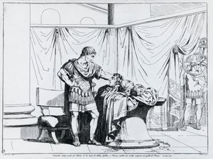 Smrt Piso, rytina Bartolomea Pinelliho (1781-1835), z Istoria dell