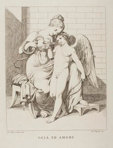 Hygieia a Amor od Bartolomeo Pinelli