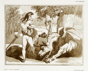Jason usnul draka hlídajícího Zlaté rouno od Bartolomeo Pinelli