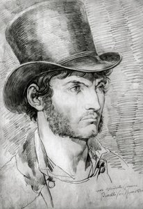 Mužský portrét (True Roman), kresba Bartolomeo Pinelli (1781-1835) od Bartolomeo Pinelli