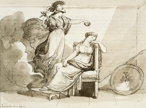 Penelope zkrášlená Minervou od Bartolomeo Pinelli