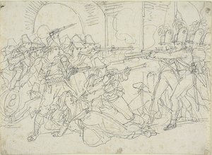 Studie k událostem ze života italského loupežníka Massaroniho od Bartolomeo Pinelli