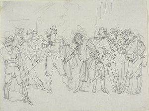 Studie pro Meo Patacca od Bartolomeo Pinelli