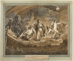 Sen o Telemachovi, z The Adventures of Telemachus, kniha 4 od Bartolomeo Pinelli