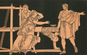 Matka Euryalus obdrží zprávu o jeho smrti od Bartolomeo Pinelli