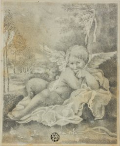 Amor v krajině od Bartolomeo Schedoni