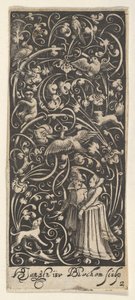 Vertikální panel s mužem a ženou, ca. 1631. od Bartolomeus van Lochom