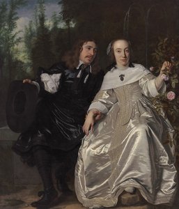 Abraham del Court a jeho manželka Maria de Kaersgieter, 1654