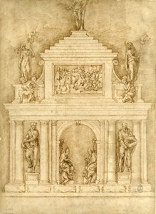 Projekt pro hroby Lva X a Clemente VII od Bartolommeo Bandinelli