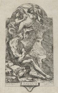 Svatý Pavel z Théb pokoušen démonem, po Magnascu, ca. 1720-30. od Bartolommeo Gazalis