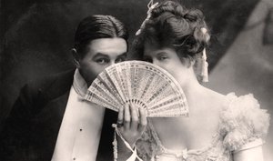 Billie Burke a Farren Soutar ve scéně z The Belle of Mayfair, počátek 20. století. od Bassano Studio