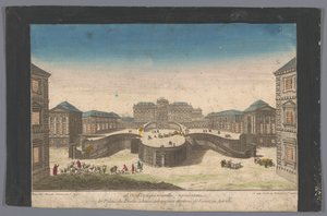 Pohled na palác Schwarzenberg poblíž města Vídně 20. Vue d