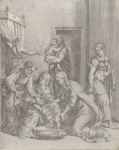 Svatá rodina, 1535-73., 1535-73. od Battista del Moro