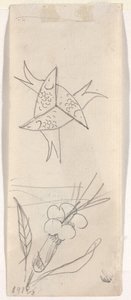 List náčrtů [verso] od Beatrice Godwin Whistler