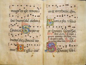 Benediktinský antifonář, ca. 1467-70. od Belbello da Pavia