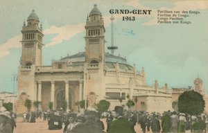 Pavilon Kongo; Gent; 1913. Pohlednice odeslaná v roce 1913. od Belgian Photographer