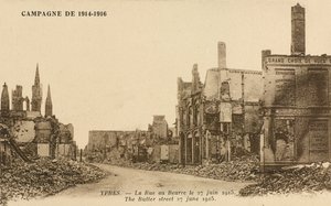 Rue au Beurre, 27. června 1915 od Belgian Photographer
