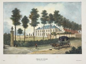 Hrad Corioule, kolem roku 1895 (fotochrom) od Belgian School