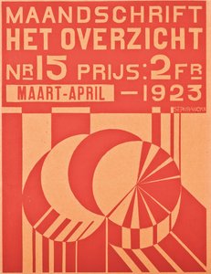 Obálka pro březen-duben 1923 vydání časopisu "Het Overzicht", 1923 od Belgian School