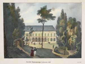 Fylharmonická společnost v Antverpách 1826, kolem roku 1895 (fotochrom) od Belgian School