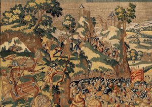 Příběh Cyruse II. Velikého, kolem roku 1590 (tapisérie) od Belgian School