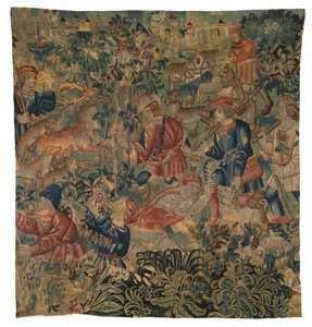 Metsästyskohtauksia kuvaava kuvakudos, mahdollisesti Tournaista, n. 1500 (villa) od Belgian School