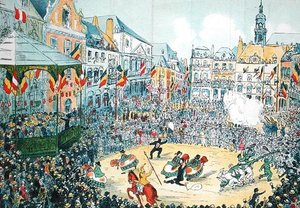 „Lumecon“ v Mons (barevné lito) od Belgian School