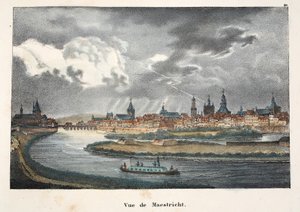 Vue de Maestricht, kolem roku 1895 (fotochrom) od Belgian School