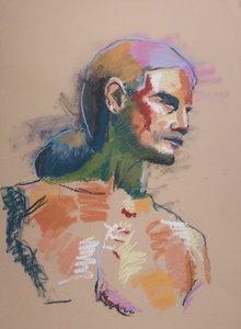 Barevná studie 6, 2023 (pastel na papíře)