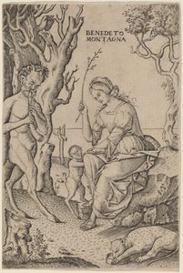 Rodina satyrů od Benedetto Montagna