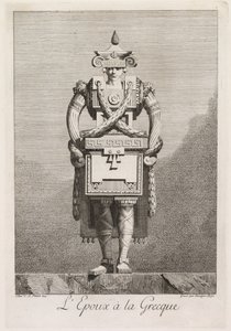 Maškaráda à la Grecque: Ženich à la Grecque Plate 7, 1771.