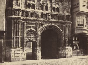 Christchurch Gateway, Canterbury, 1854, vytištěno 1857.