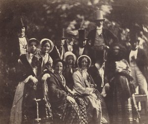 Wedding Group,c. 1852 nebo 1853 (foto) od Benjamin Brecknell Turner