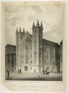 Zednářský chrám, Boston od Benjamin F. Nutting